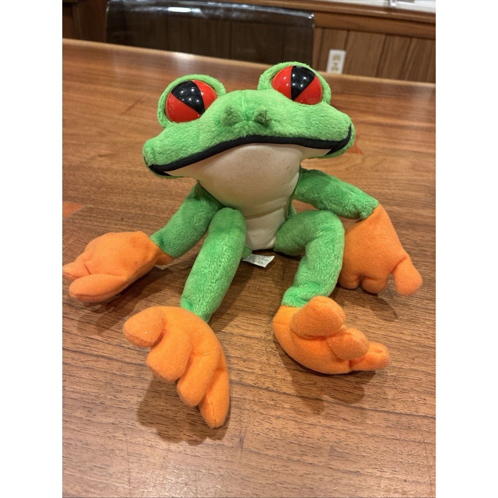 Rainforest Cafe Large Tree Frog Cha Cha Plush Stuffed Animal Vintage Toy